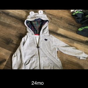 24mo thick hoodie with ears